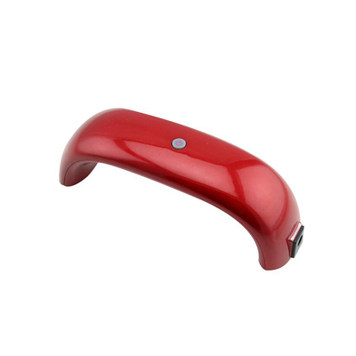 Portable Mini 6w Nail UV Lamp Professional Nail Dryer Red / Black