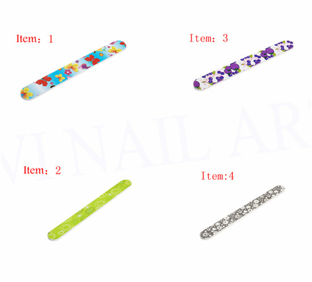 Manicure Finger tool Nail Buffer Full color Printing Pattern Triangle