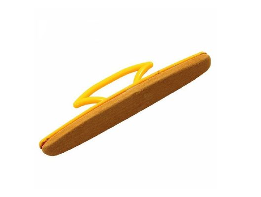 Yellow Professional Single Side Nail Buffer , Nail Art Cream Buffer
