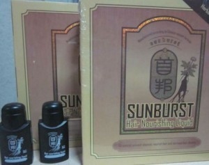 Real result sunburst hair growth 6 in1 shou bang Additional Hair Dense hair liquid