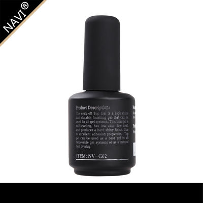 No Cracking / No Fade Nail UV Gel Clear Color Top Seal Soak Off UV Top Coat 15 Ml