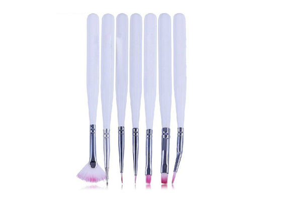 Professional Fine Thin Nail Art Brush , 7 Piece Coloured Gel Nail Art Pen At Home